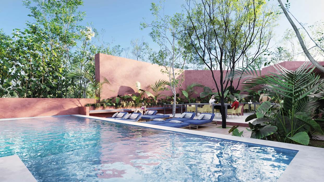 Render de la casa club de Komunah San Crisanto